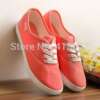 2013 fashion low breathable solid color flat shoes lazy casual canvas shoes women's sneakers