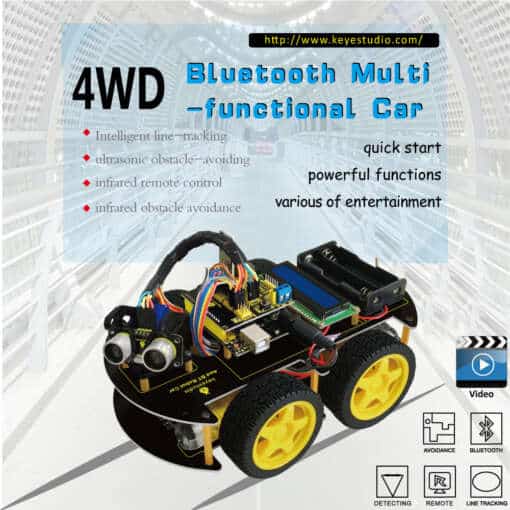 Intelligentne robotauto bluetoothiga