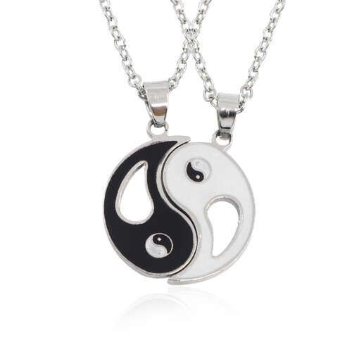 Kaheosaline kaelakett "Yin Yang"