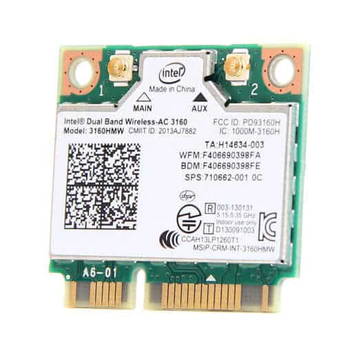 Võrgukaart - Intel 3160 3160HMW Mini PCI-e Wffi Dual Band 2.4G/5Ghz