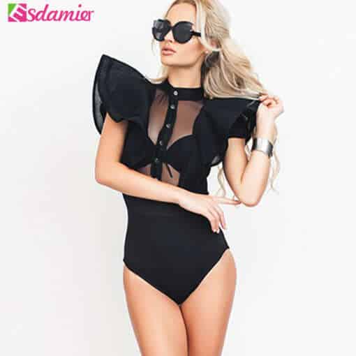 Suurte volangidega bodysuit