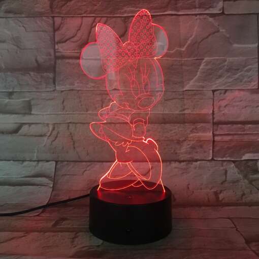 3D lamp "Minni Hiir"