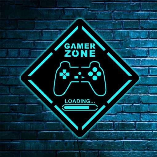 Seinalamp "Gamer zone"