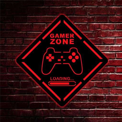 Seinalamp "Gamer zone"