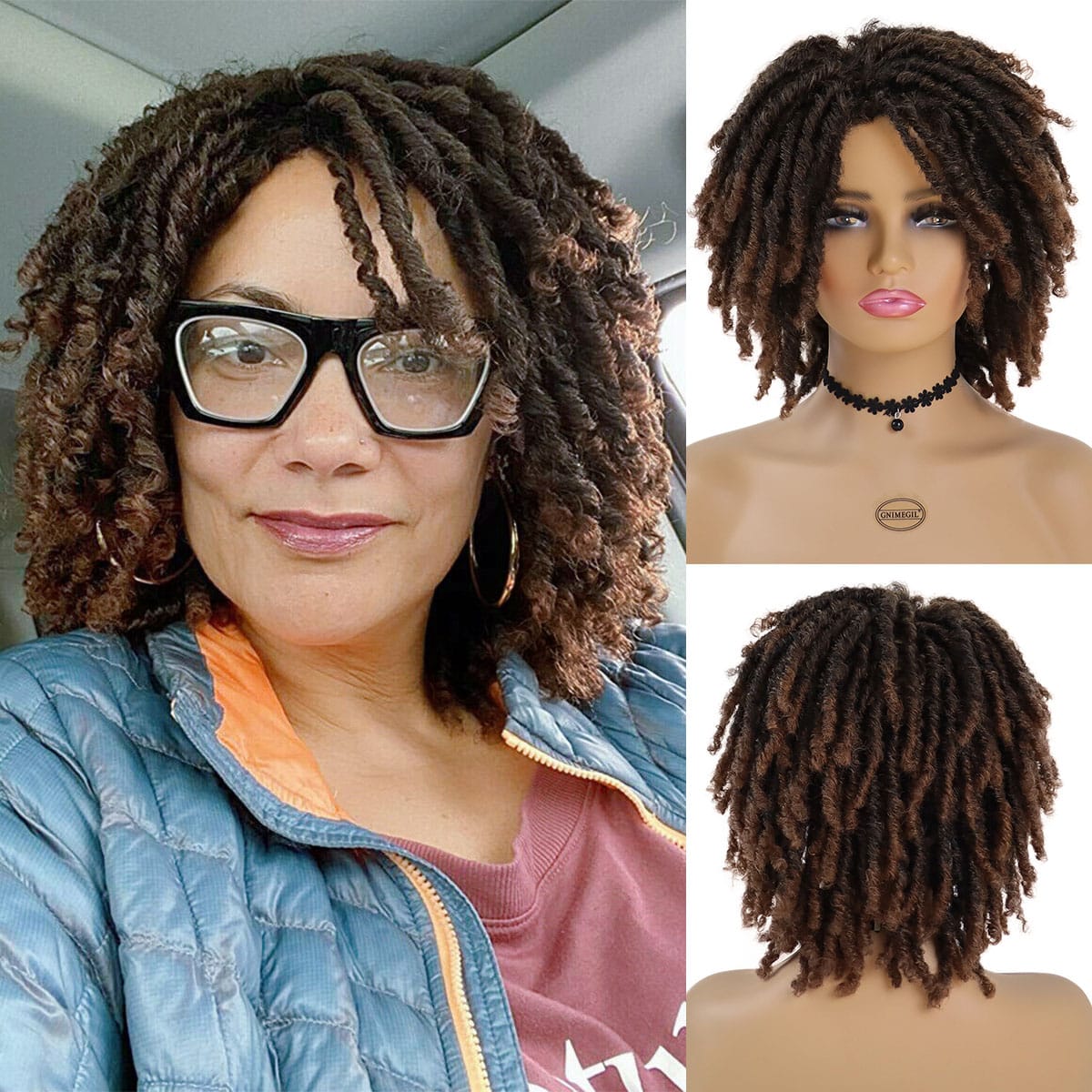 Lühikesed dreadlocks parukad