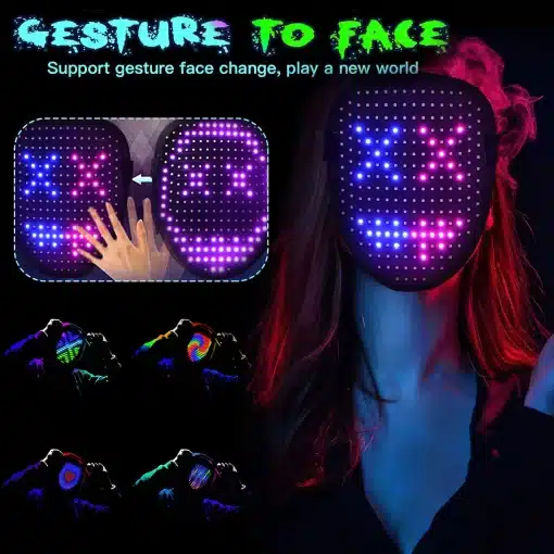 LED tuledega mask