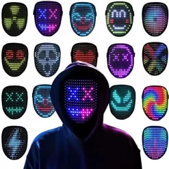 LED tuledega mask