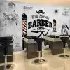 Tapeet "Barber shop"