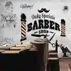 Tapeet "Barber shop"